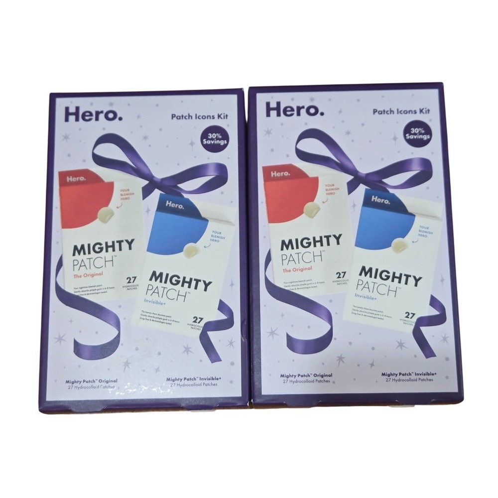 Hero Cosmetics Mighty Patch Original Invisible 2 Pack Blemish Treatment NEW‎